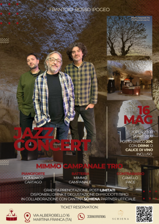 Jazz concert nel frantoio rosso ipogeo